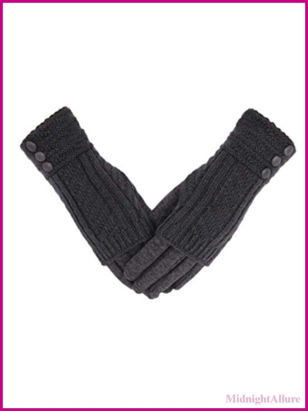 2-in-1 Knit Fingerless & Touchscreen Full Gloves Winter Warm Cotton